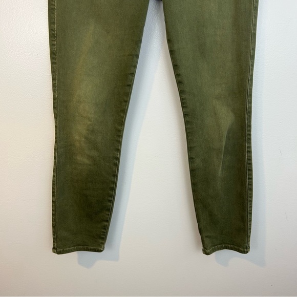 L'AGENCE Margo Olive Green Skinny Mid Rise Cropped Ankle Jeans Size 28 - Picture 11 of 12